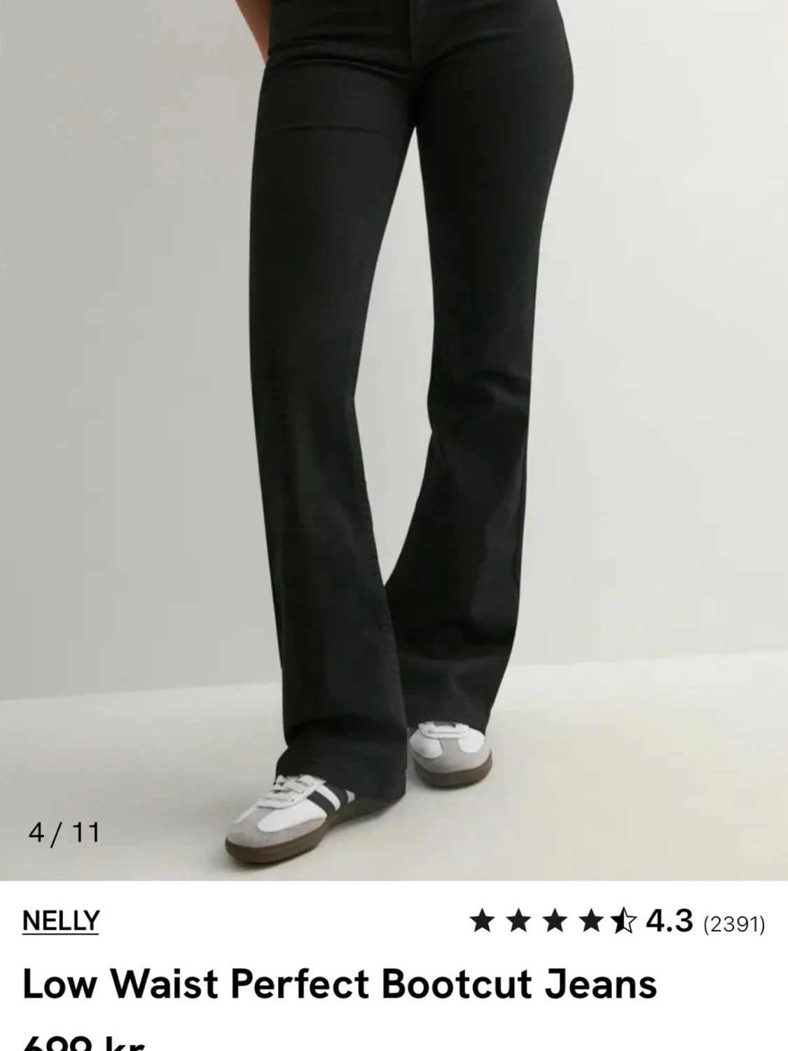 Svarta bootcut jeans från Nelly - 2