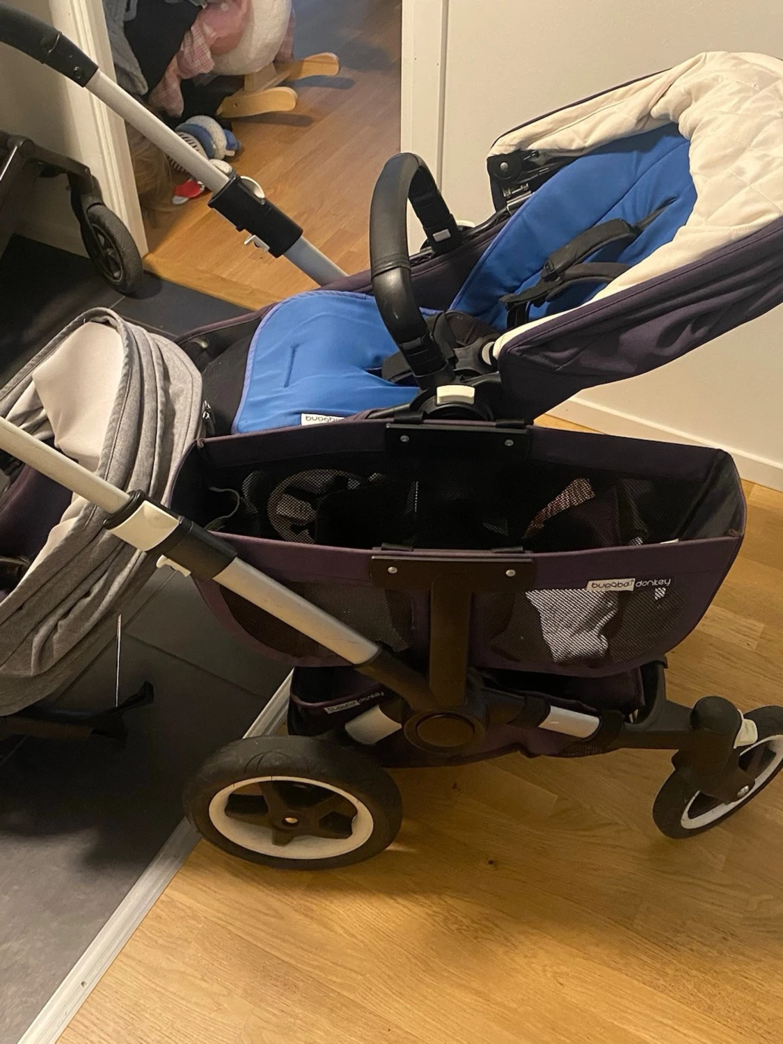 Bugaboo Donkey syskonvagn lila/blå - 2