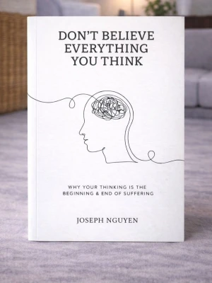 Don't believe everything you think (Brand new, in English) - Skick: Helt ny bok. Omslag: Pappercover. Storlek: standard (inte pocket). Förpackning: I sitt originala plastomslag. Från: Stockholm. Snabb leverans inom Sverige.