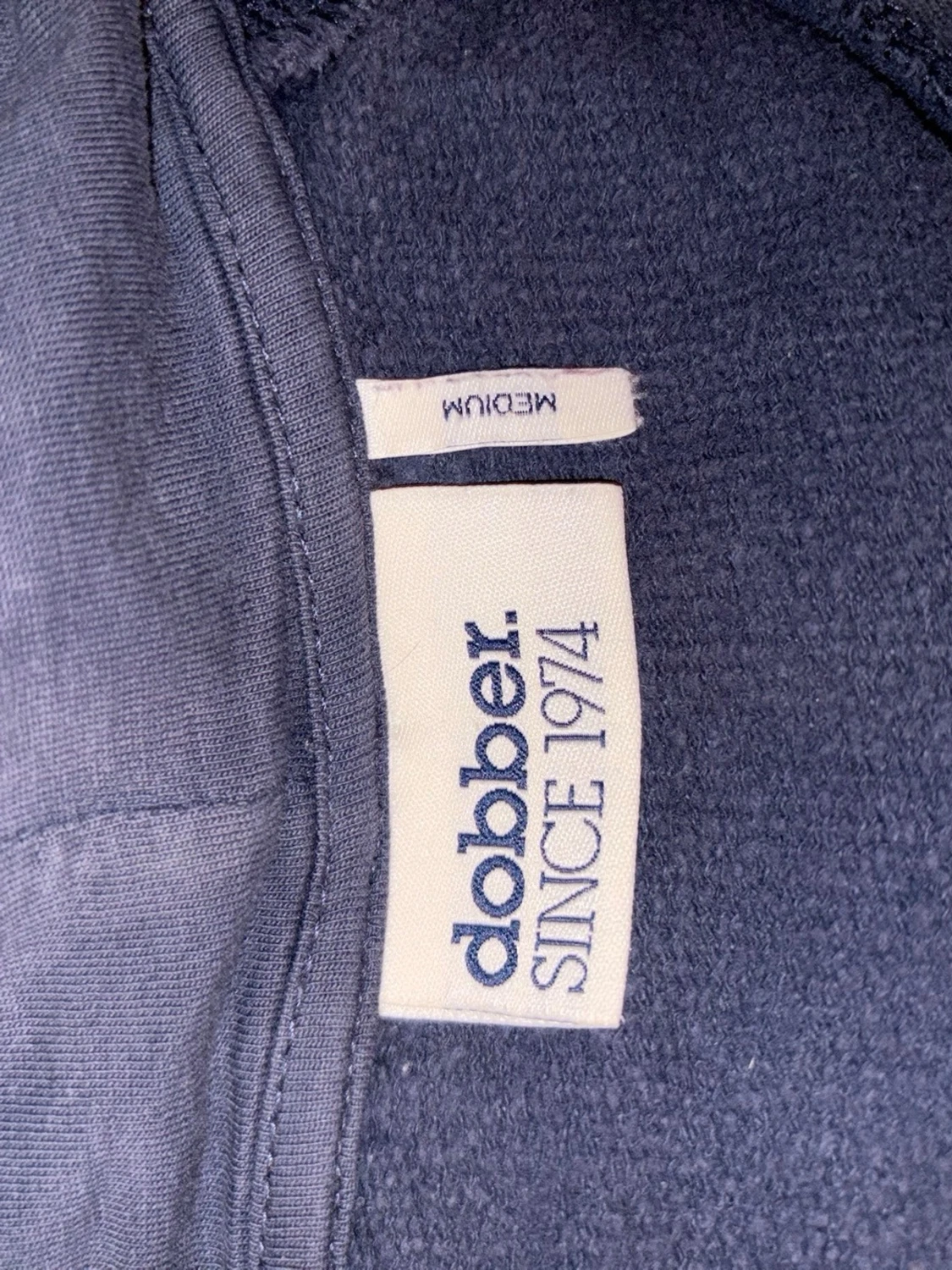 Mörkblå zip hoodie - 2