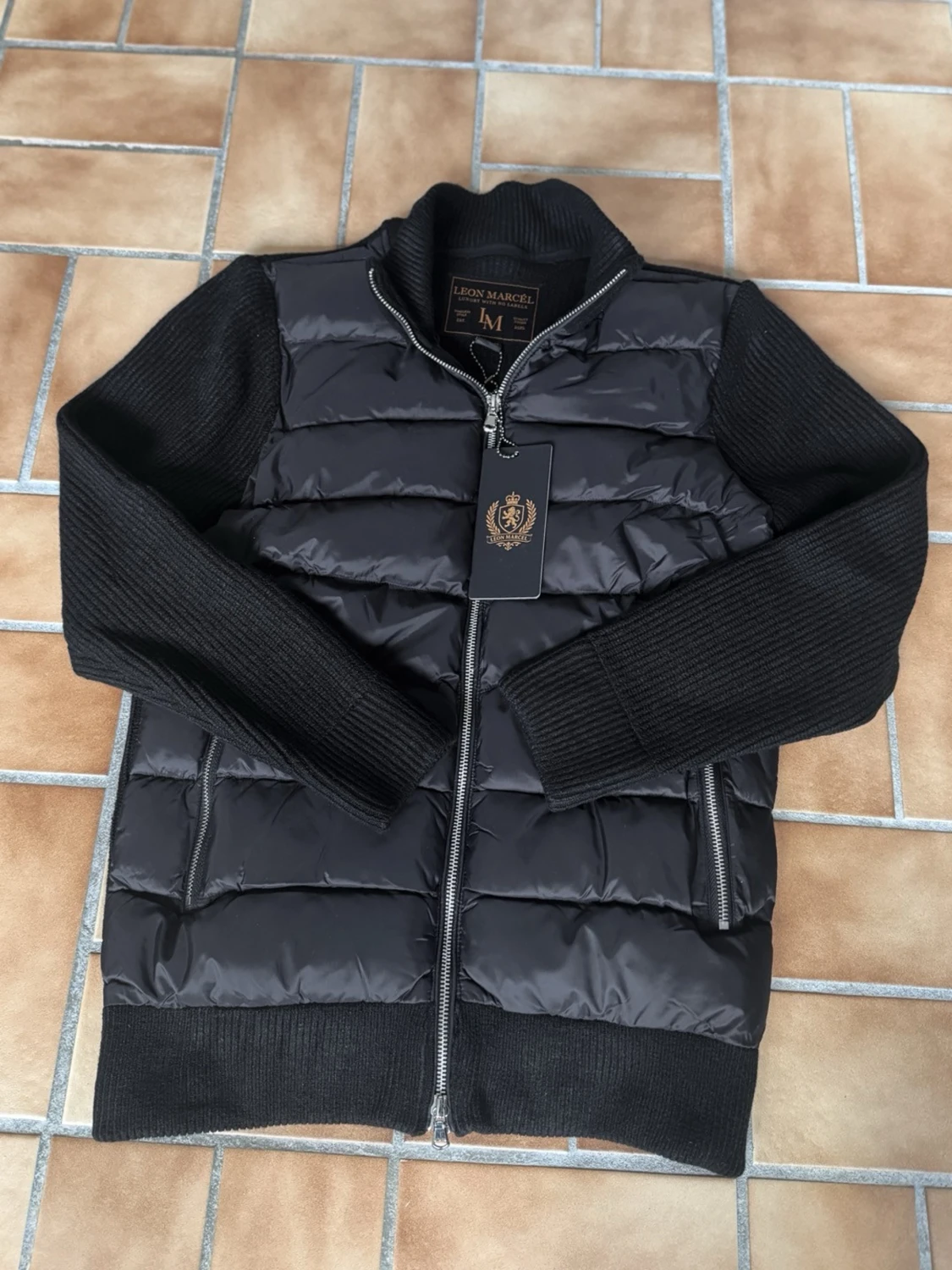 Leon Marcel Hybridjacka – Svart | Klassisk | Ny Med Prislapp