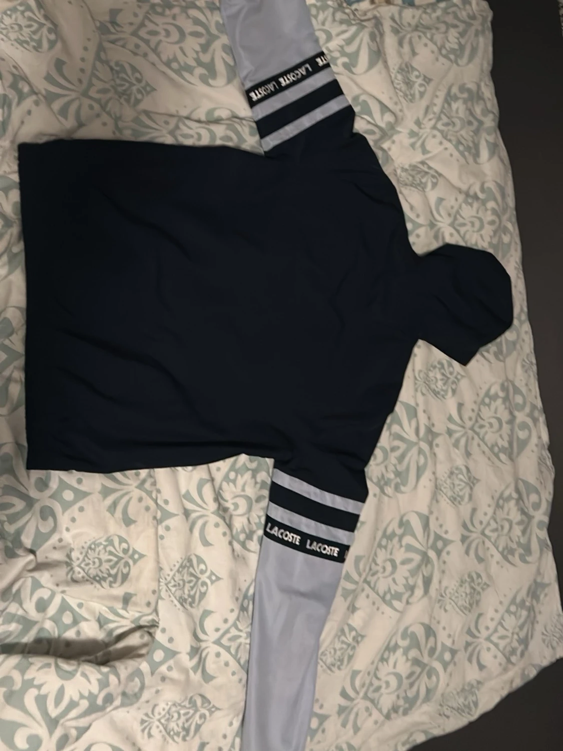 Svart och ljusgrå/Blandning av lite blått Kofta/Hoodie från Lacoste - 1