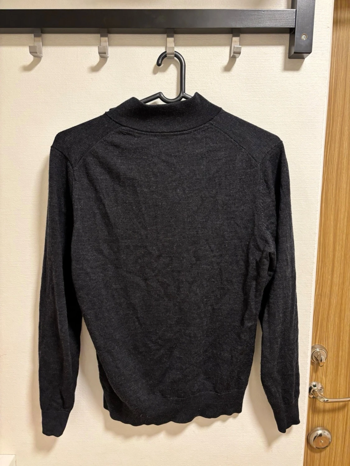 Mörkgrå halvzip-tröja  - 1