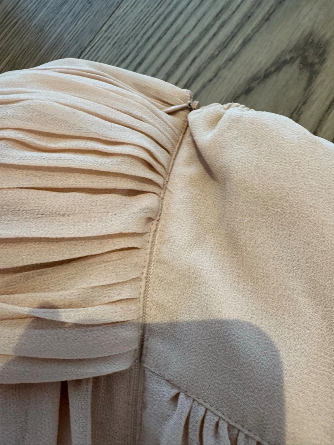 Rosa/beige balklänning  - 3