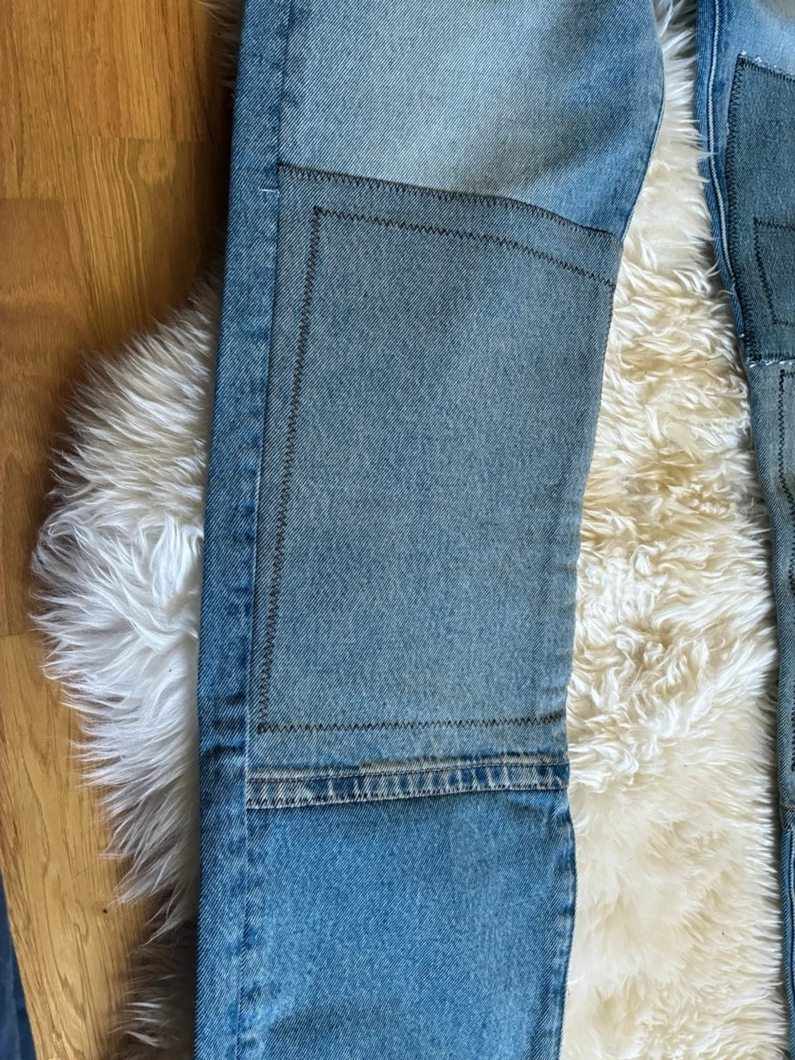 Levi's 501 patchwork jeans blå - 2