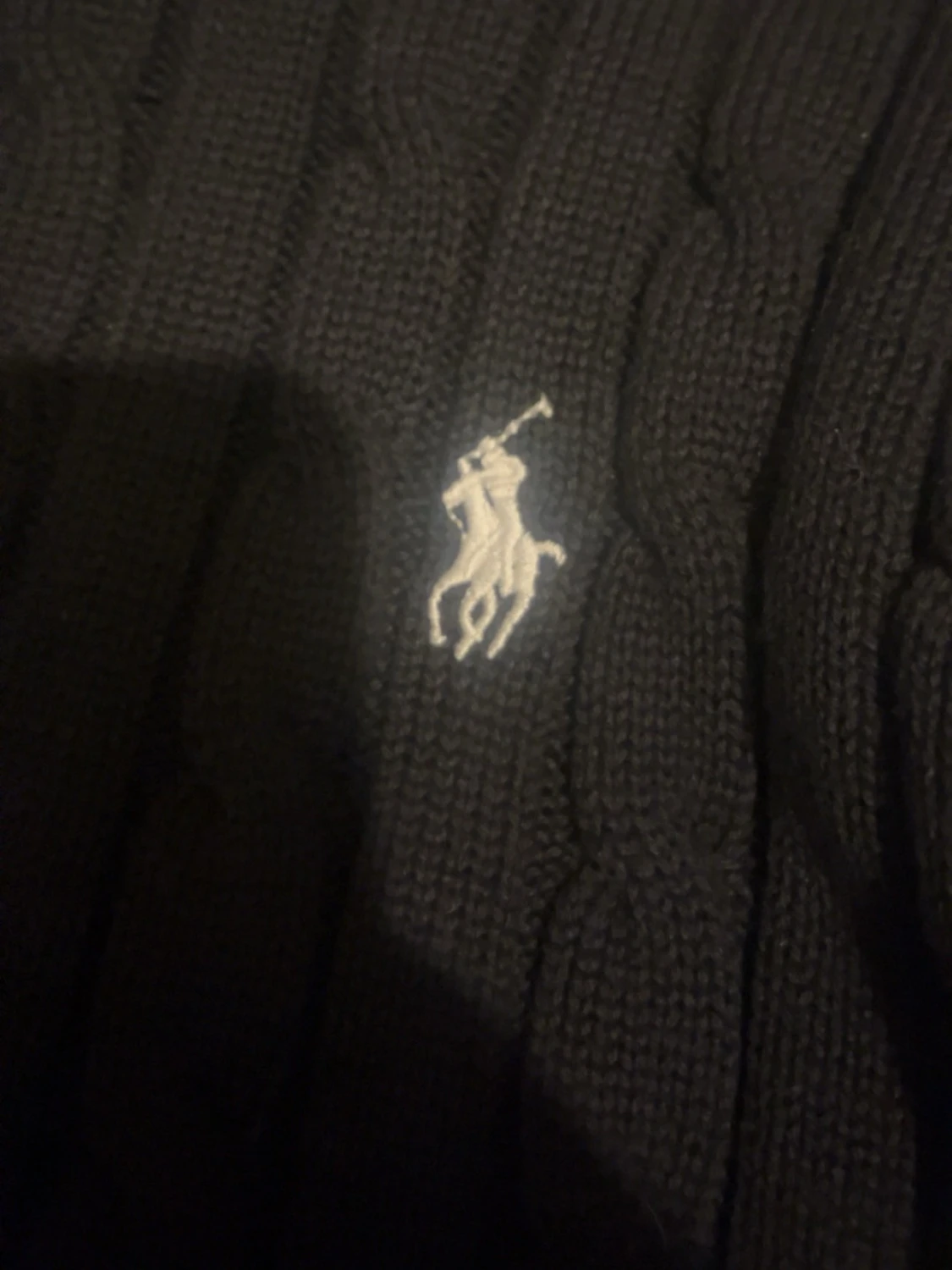 Svart stickad tröja från Polo Ralph Lauren - 1