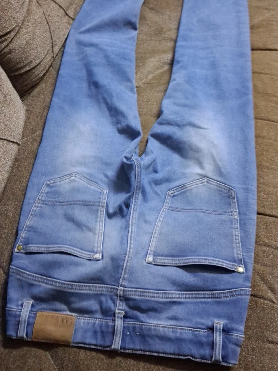 Ljusblå raka jeans - 2