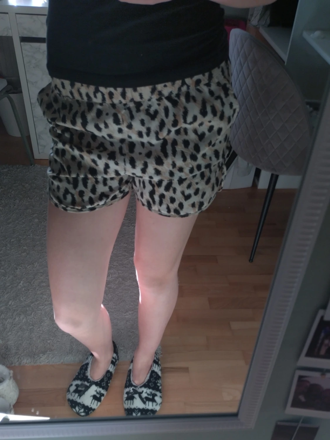 Leopardmönstrade shorts 