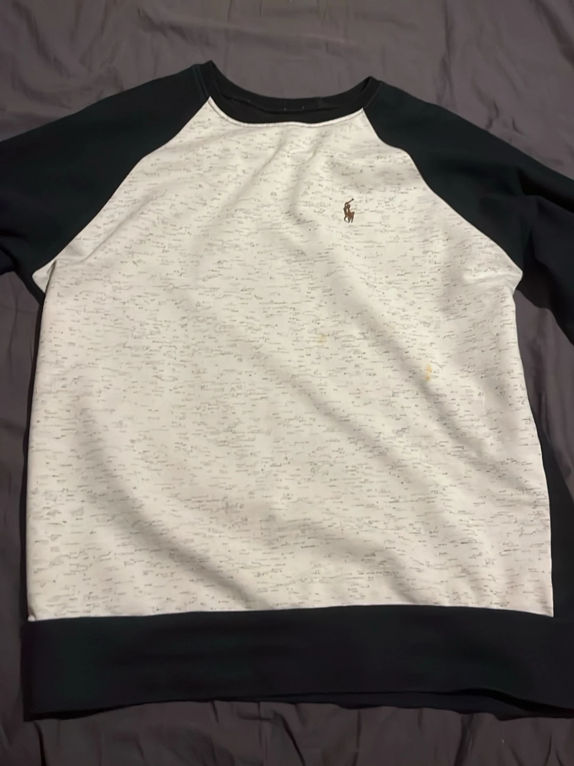 Svartvit sweatshirt från Ralph Lauren
