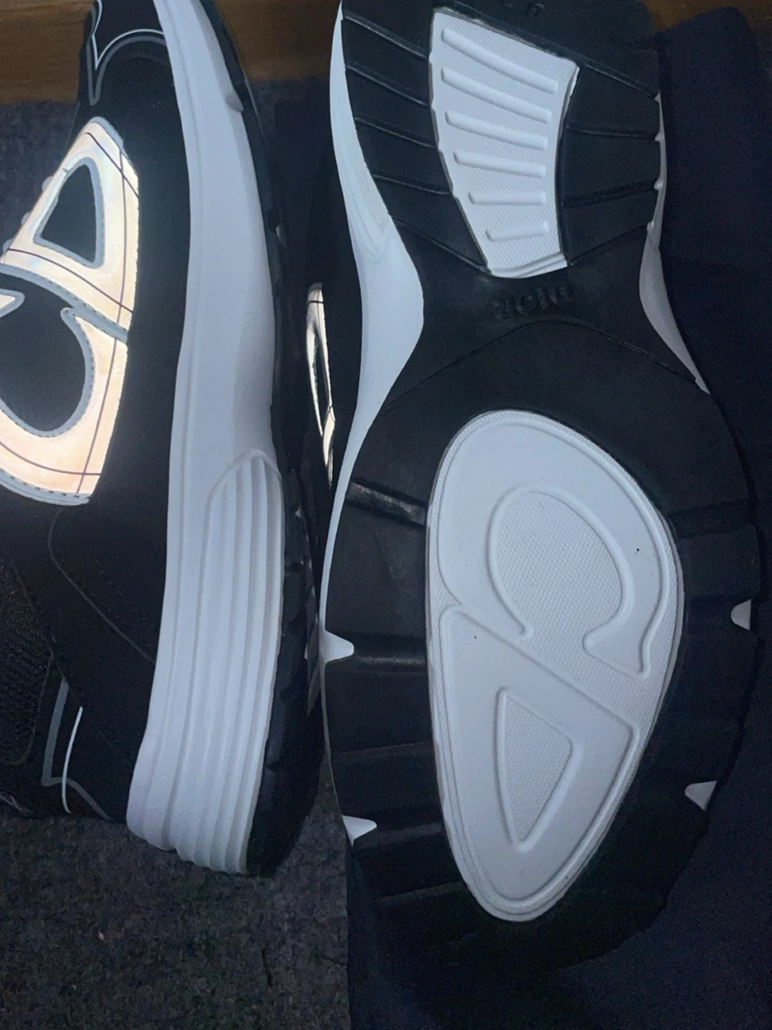 Svarta Dior B30 sneakers med vita detaljer - 3