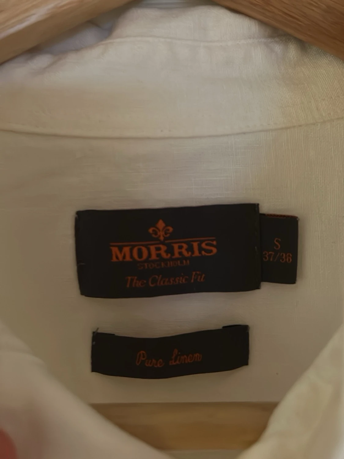 Vit linneskjorta från Morris - 1
