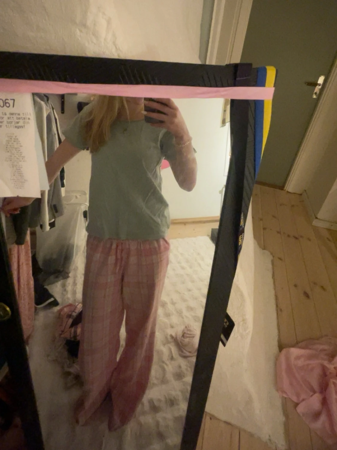 Ljusgrön basic t-shirt - 1