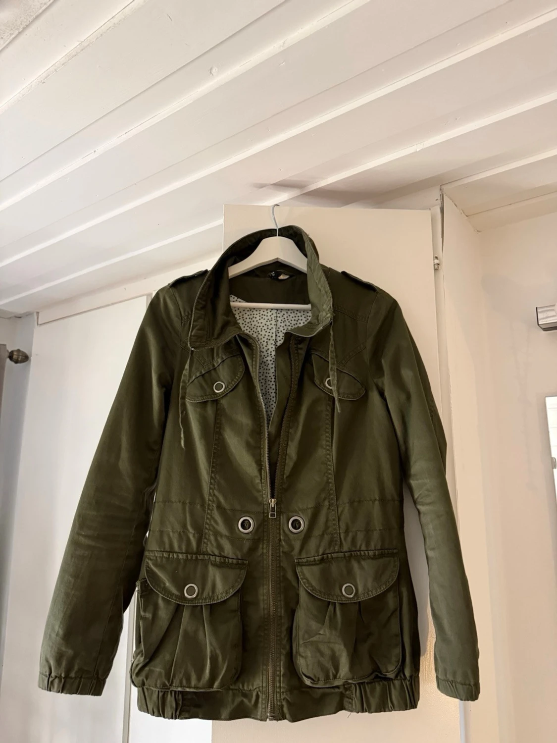 Militärgrön parkajacka 