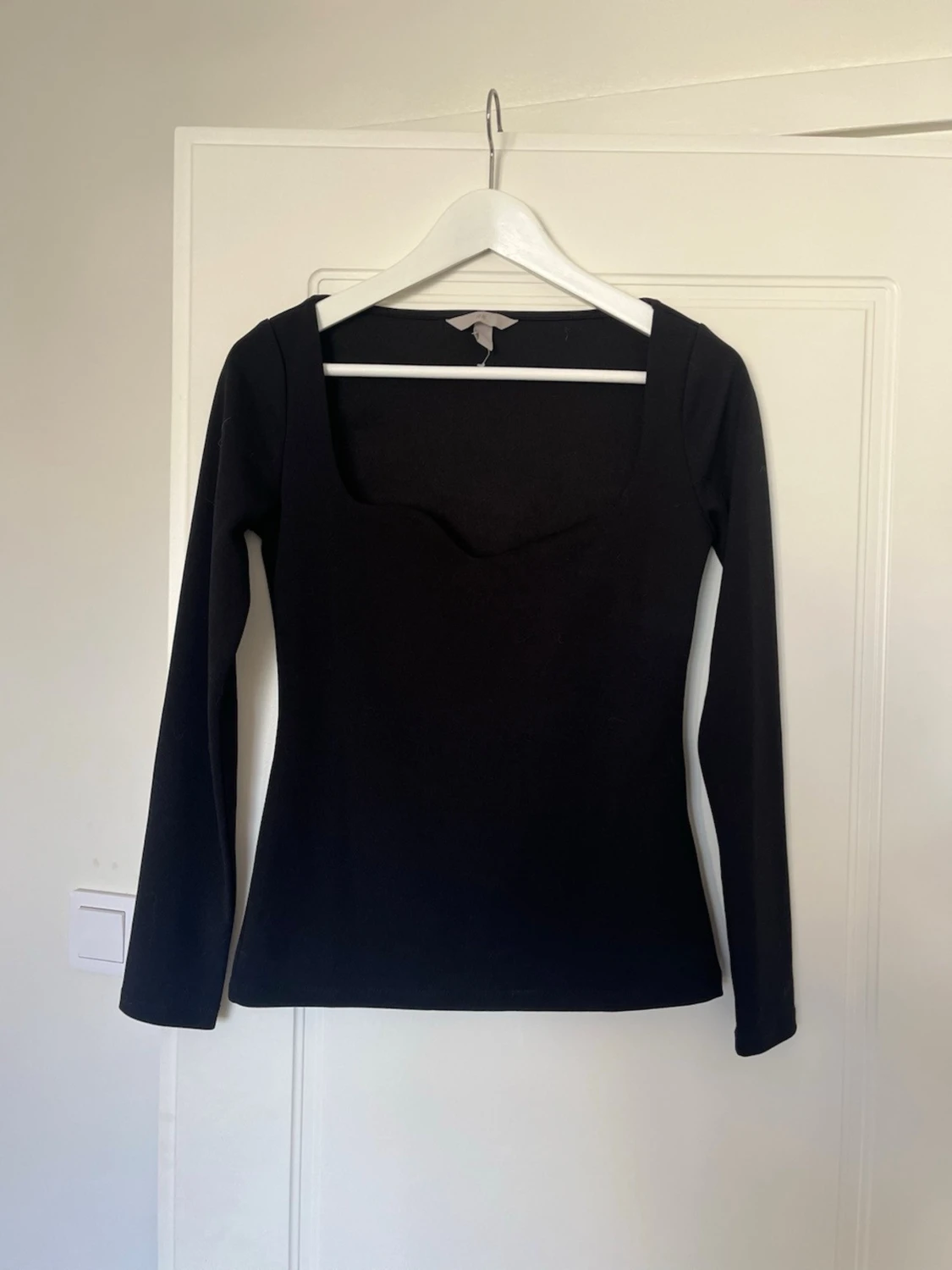 Svart långärmad topp från H&M