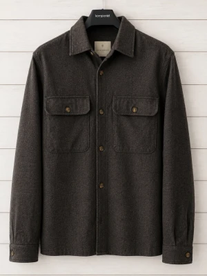 Jack&Jones overshirt - Stilren mörkgrå/brun overshirt från Jack&Jones. Den är i riktigt bra skick/nytt skick skriv gärna vid några frågor!