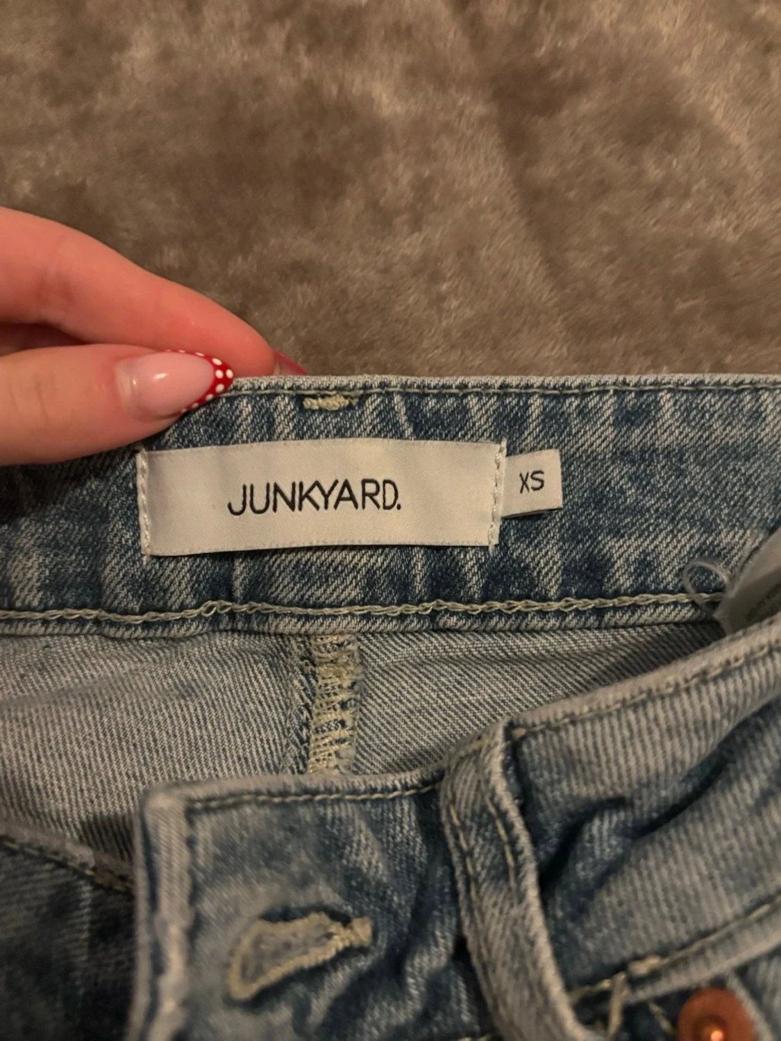 Ljusblå jeans från Junkyard XS - 1