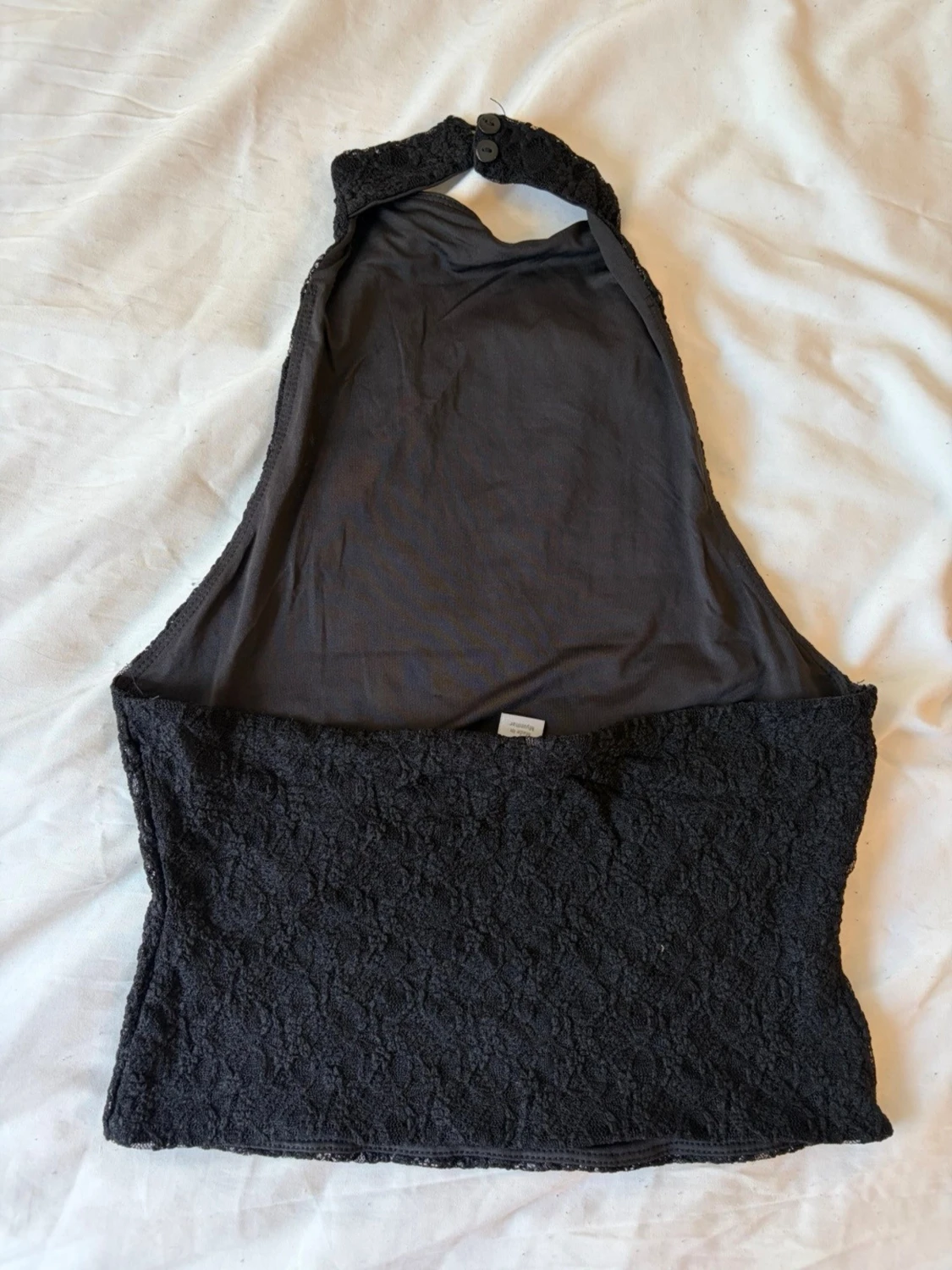 Svart halterneck topp - 2