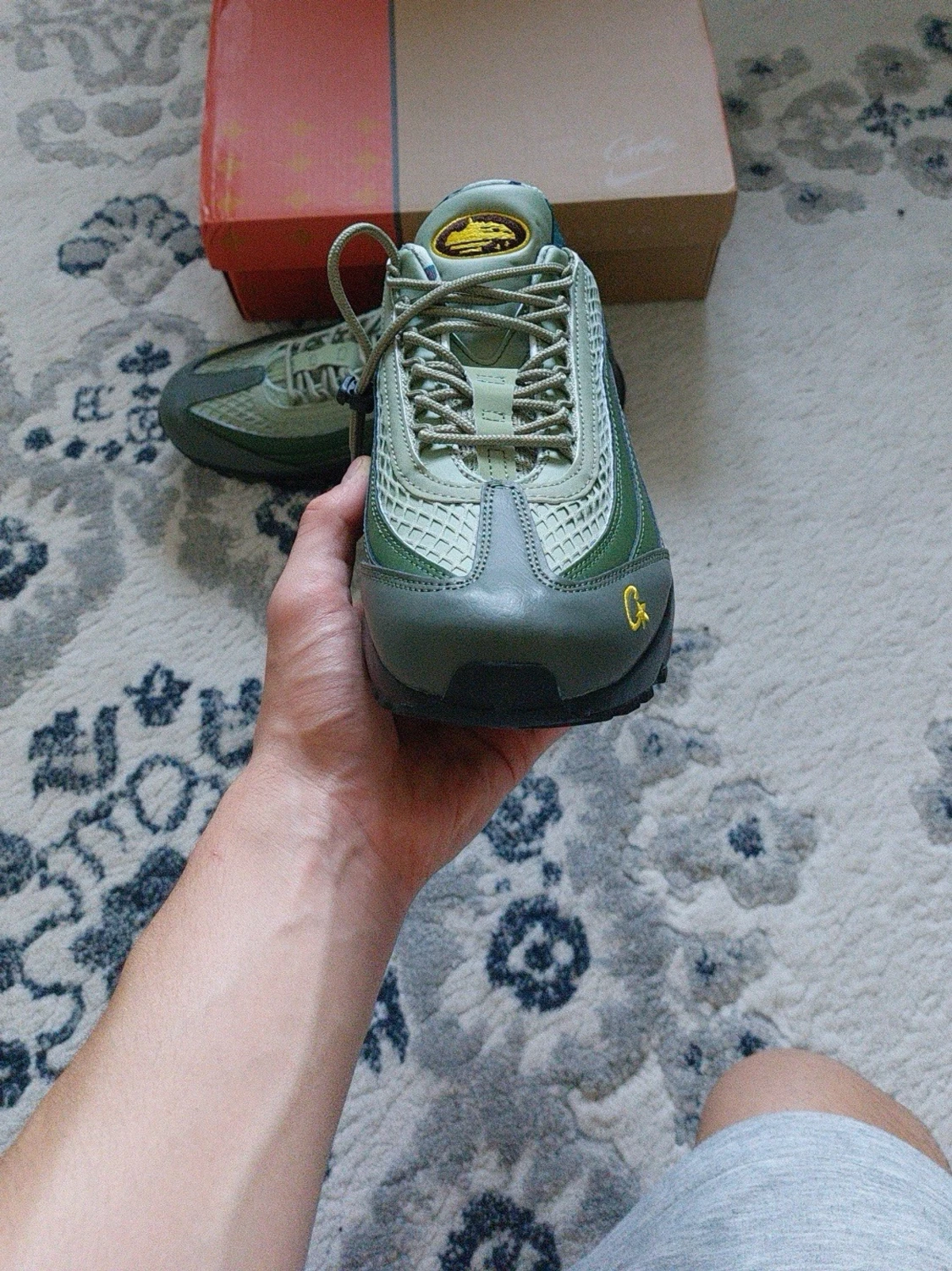 Nike Air Max 95 Corteiz Olive Grön Skor - 2