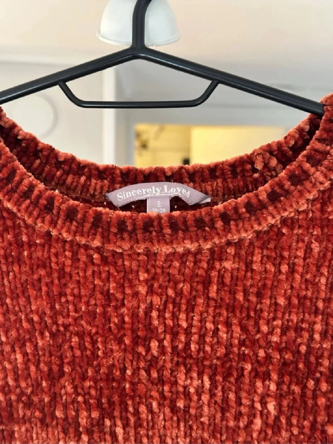 Rostbrun chenilletröja Sincerely Loved - 1