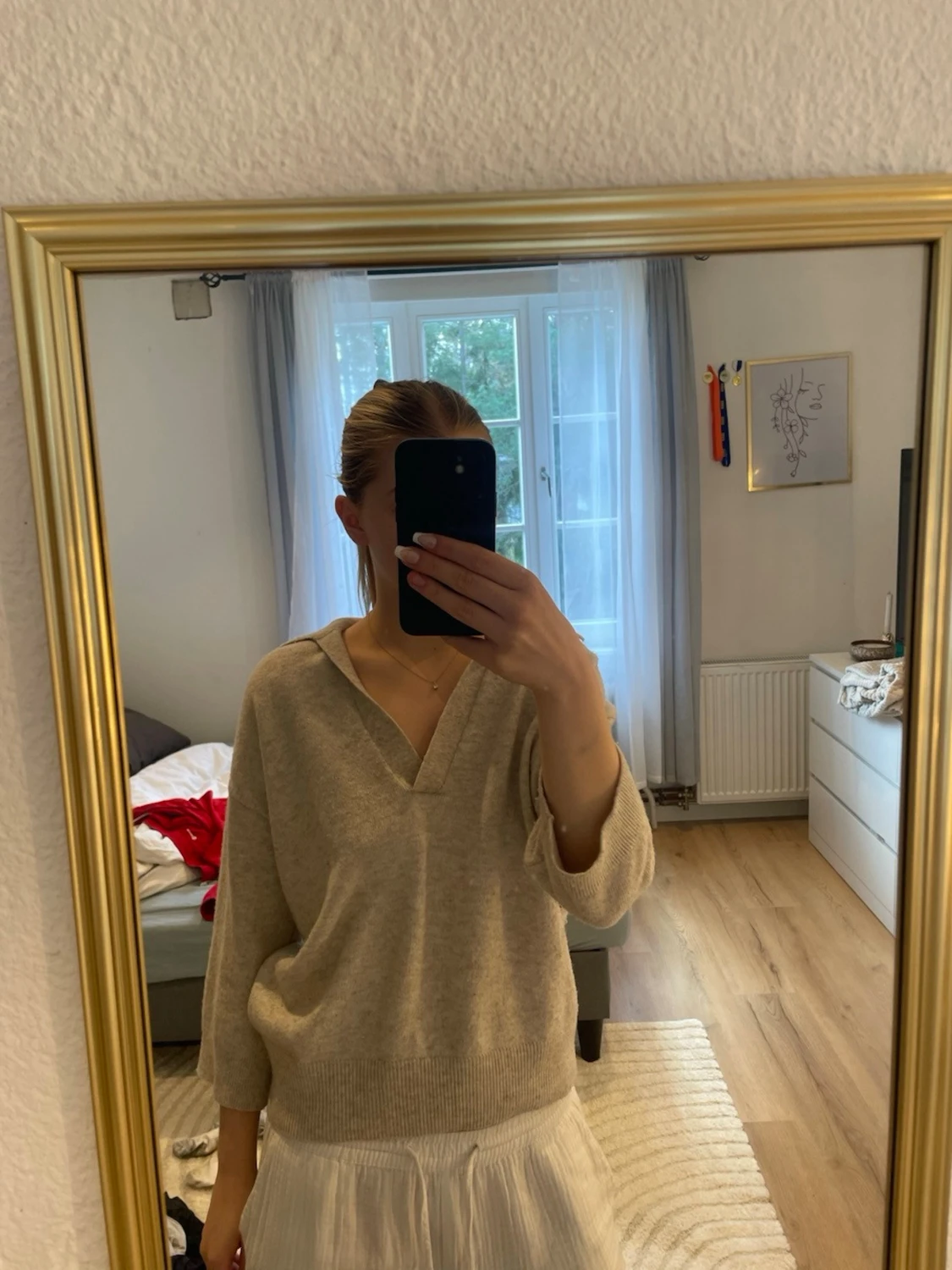 Stickad t-shirt 