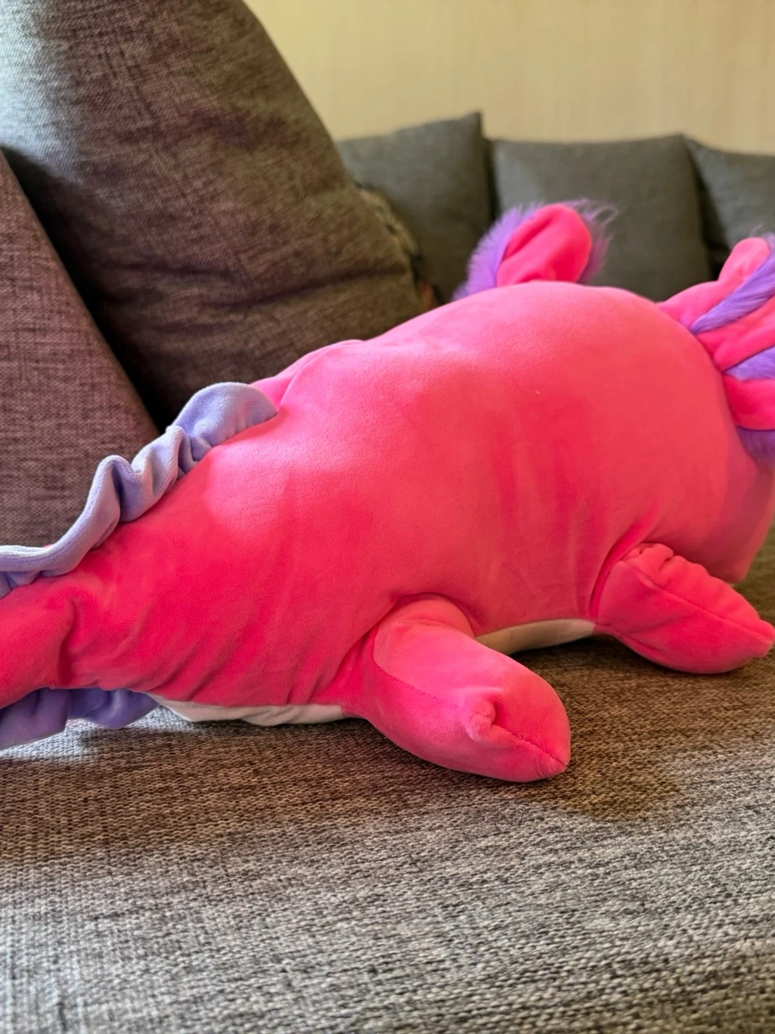 NY! Hug-a-Lumps gosedjur, Rosa Axolotl, 1.5 kg - 1
