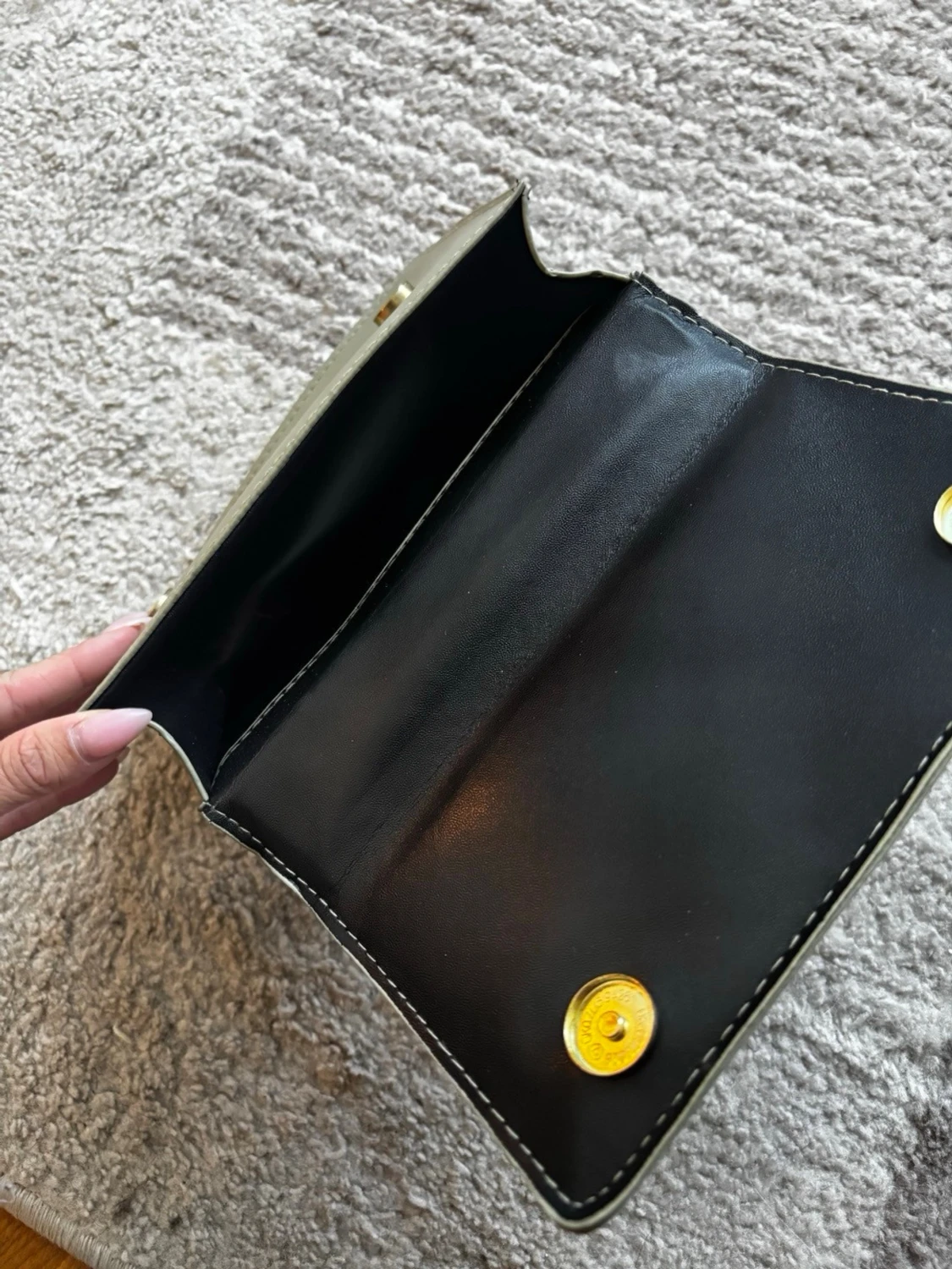 Grön handväska med kedja - 2