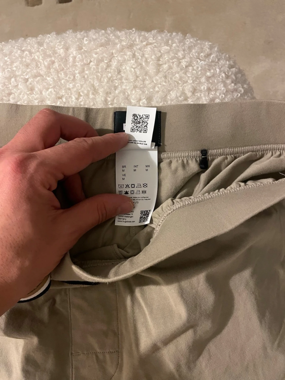Beige shorts från BOSS Homewear - 2