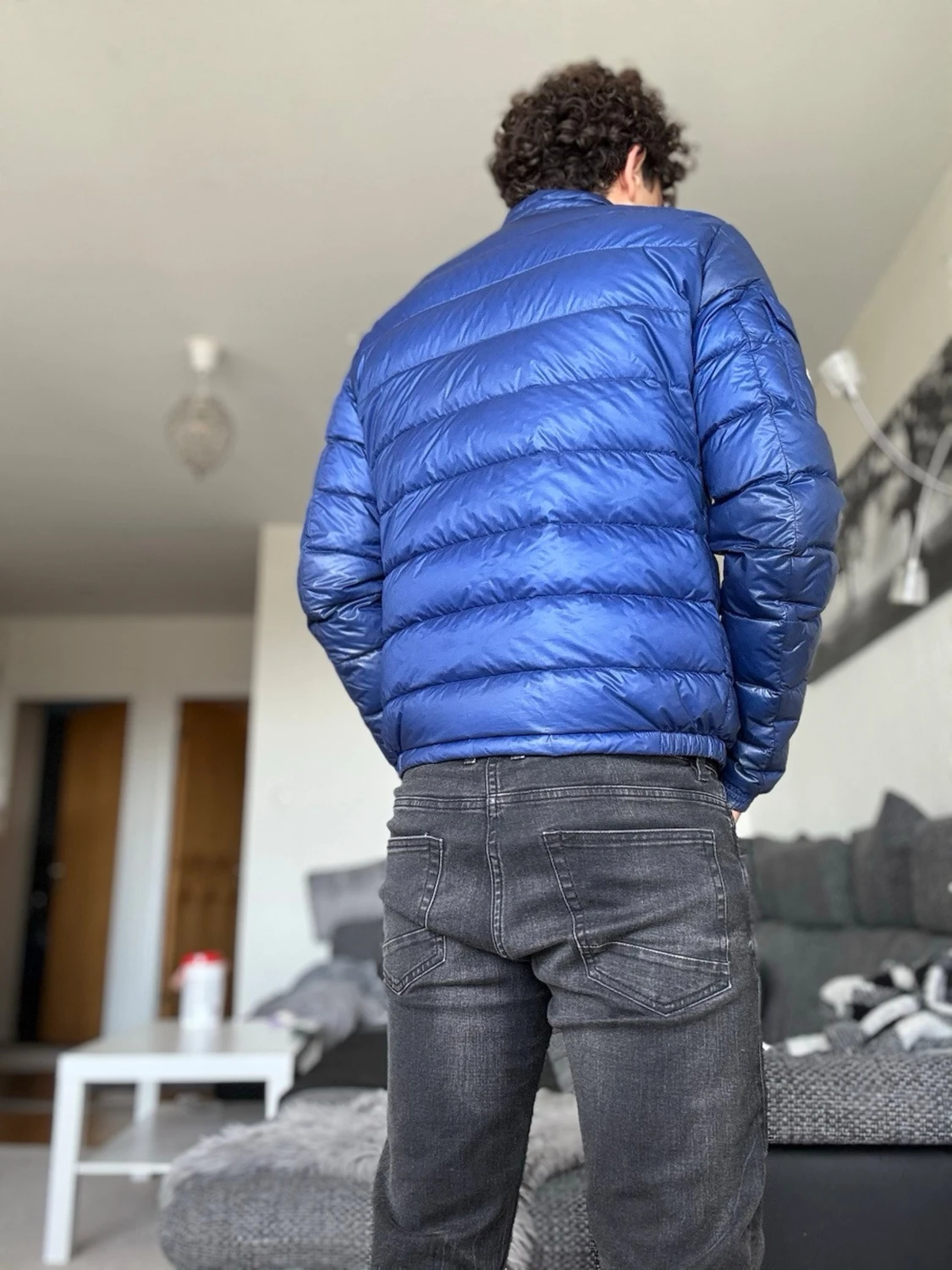 Moncler Agay Blå dunjacka (M) - 2