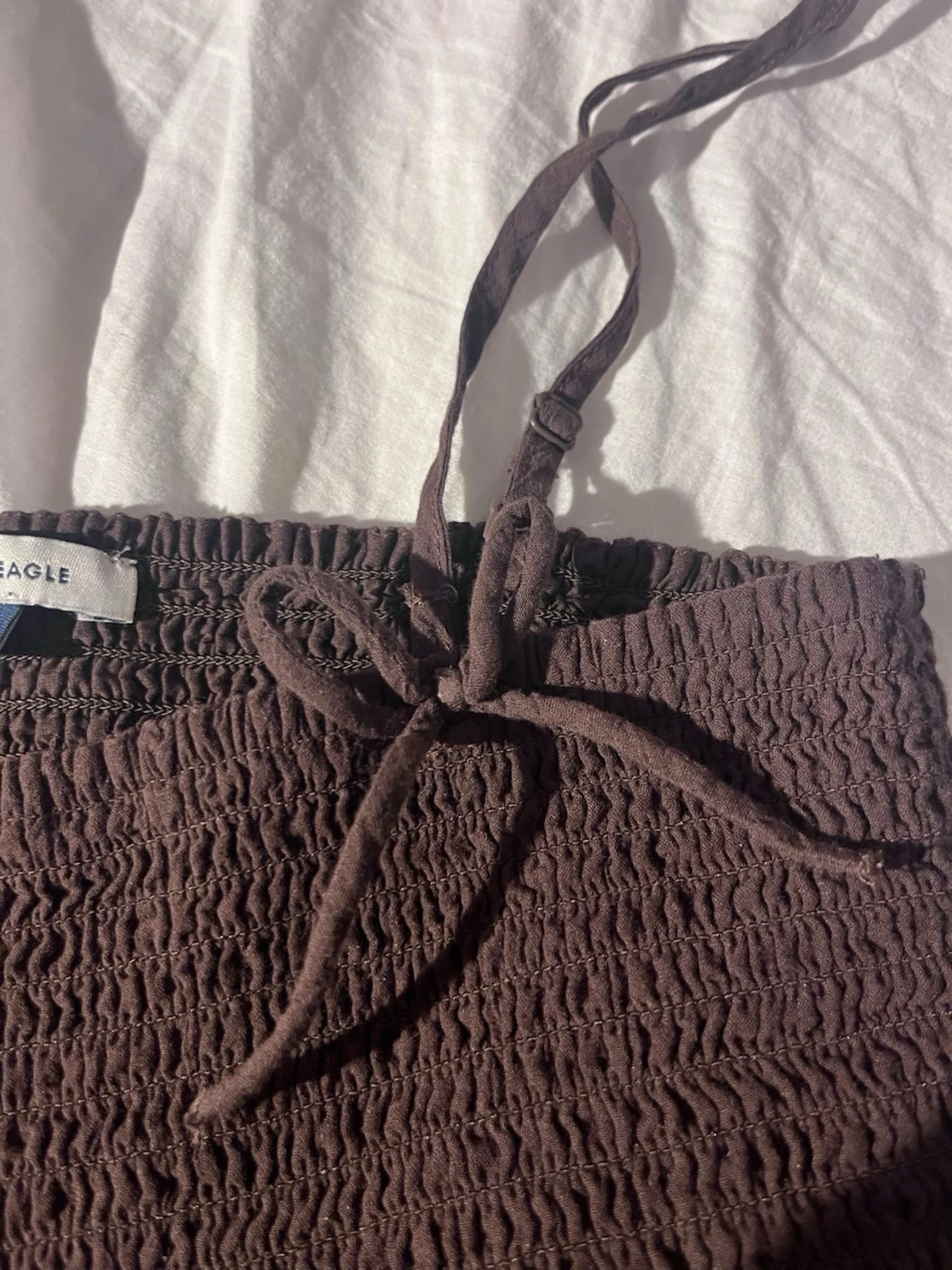 Brun babydoll topp från American Eagle - 1