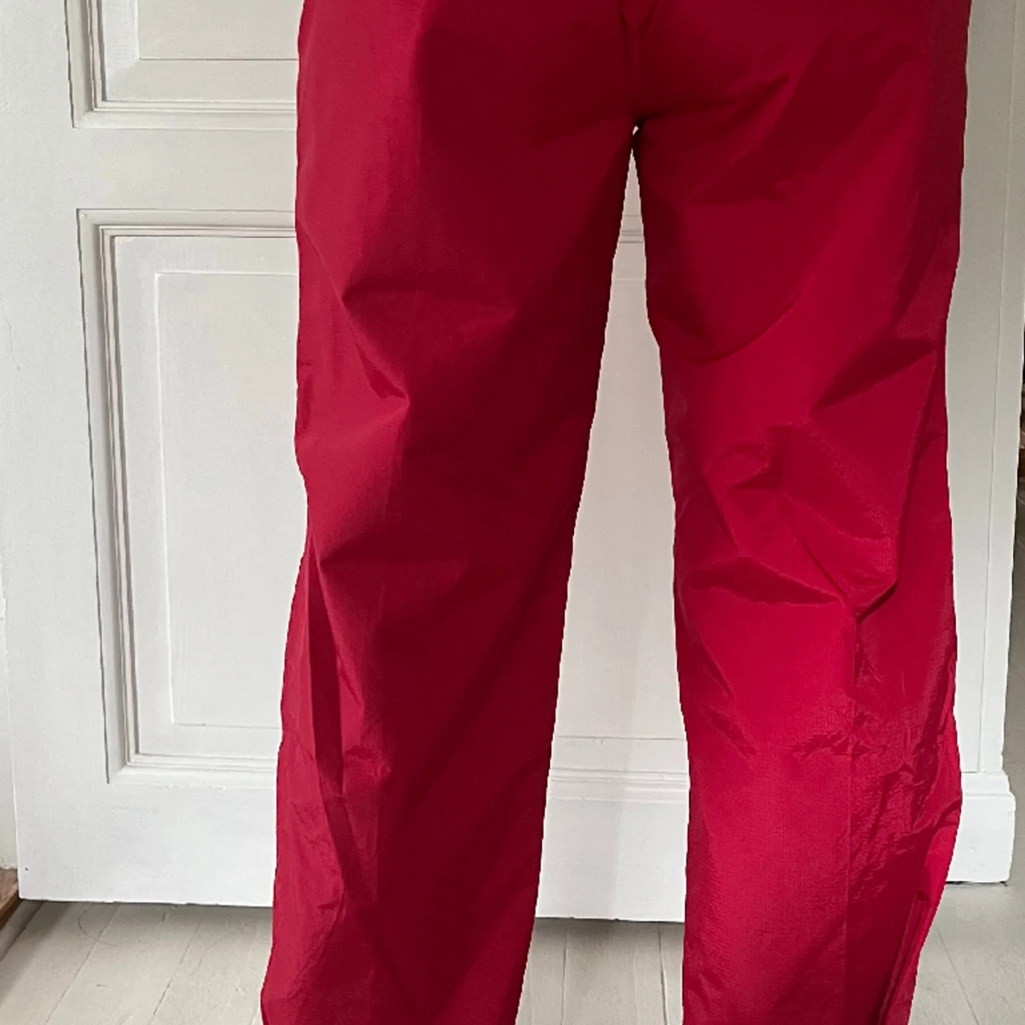 Röda Cargo baggy vintage byxor unika o oanvända - 90