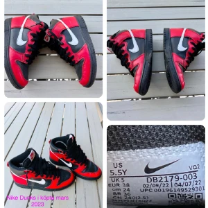 Nike dunks höga - Sparsamt använda i fint skick. Strl 38.