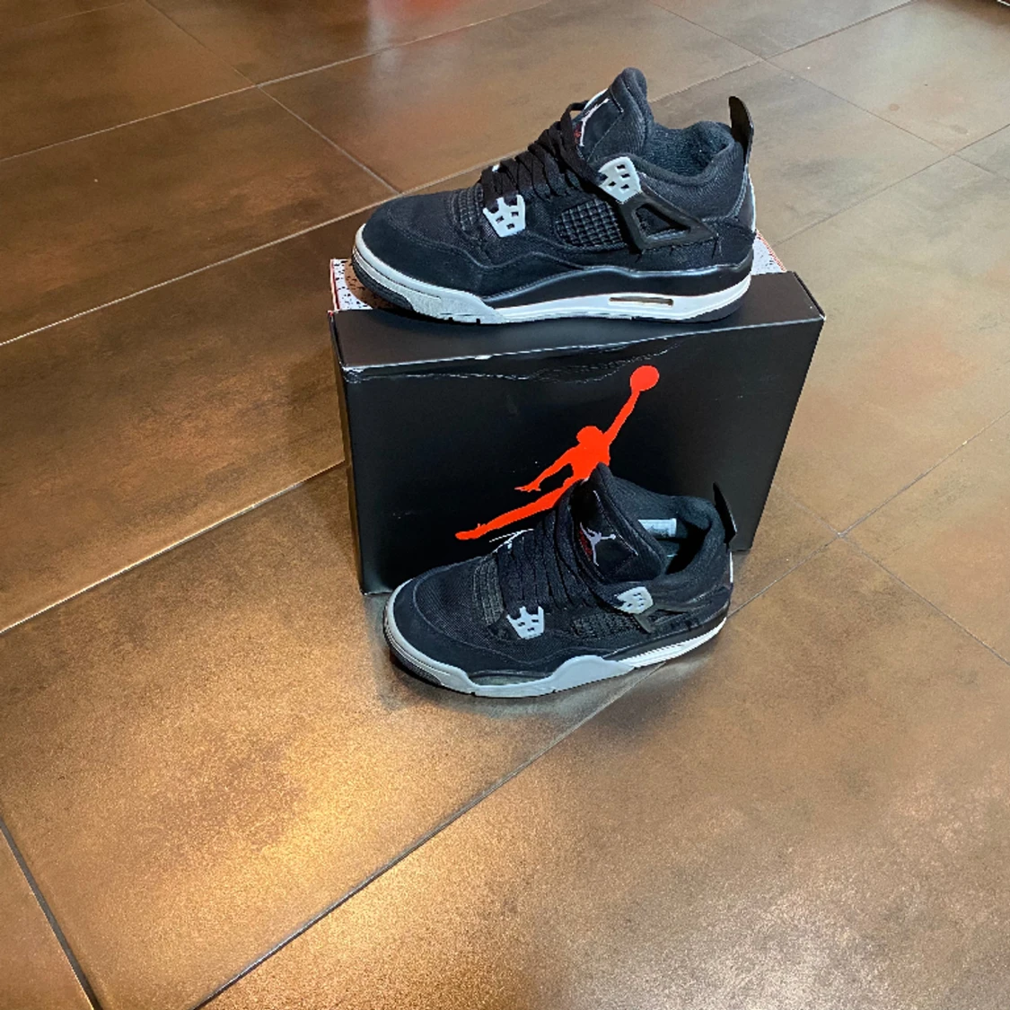Jordan 4 black Canvas