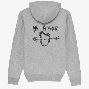 Mi amor hoodie🤍 - Grå Mi amor hoodie från Mira Paris💘 använd ett fåtal gånger men bra skick och inga defekter. 2:a och 3:e bilderna är egna💘nypris: 2000kr. Mitt pris är minst 720💘 