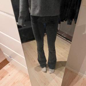 Bootcut jeans från Ginatricot. Skulle säga att det är midwaist men modellen heter low waist bootcut på hemsidan