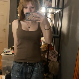 Brunt Brandy melville linne - Super fint brunt linne 💖