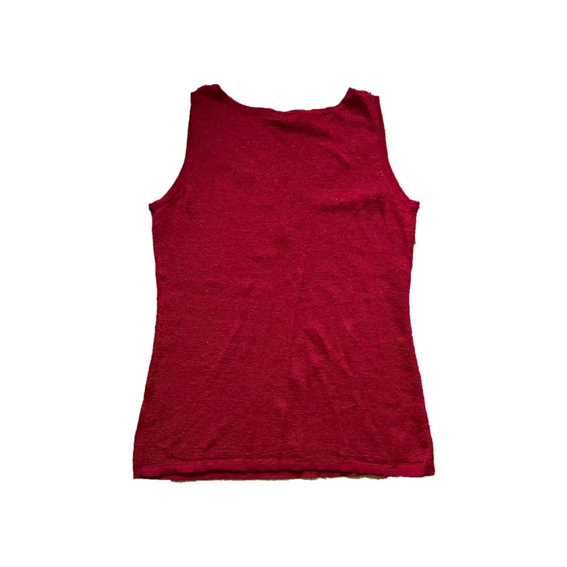 röd glittrig topp - 90