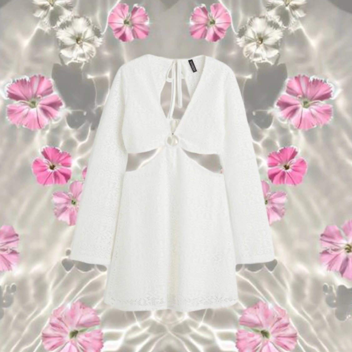 Cut-out lace sommarklänning  - 90