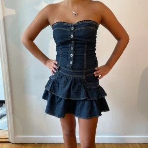 Superfin klänning  - Jeansmaterial och storlek xs☺️