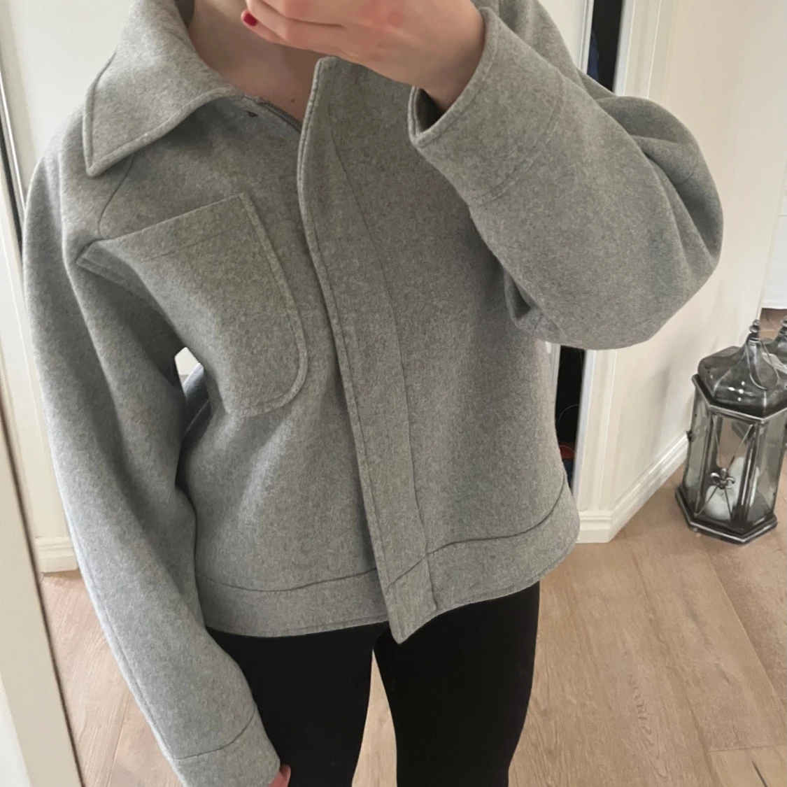 Grå vårjacka/kappa