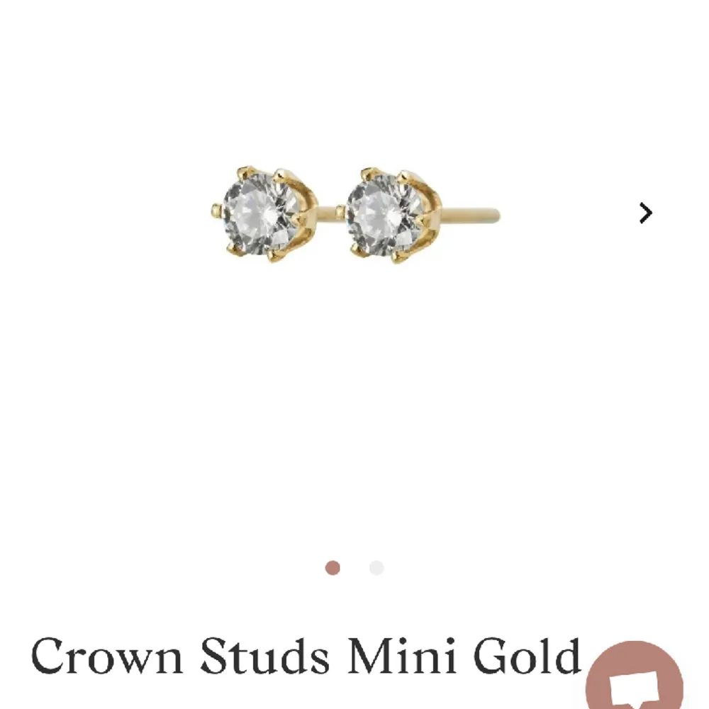 ”Crown studs mini gold” från Edblad. Använda en gång💛. Accessoarer.