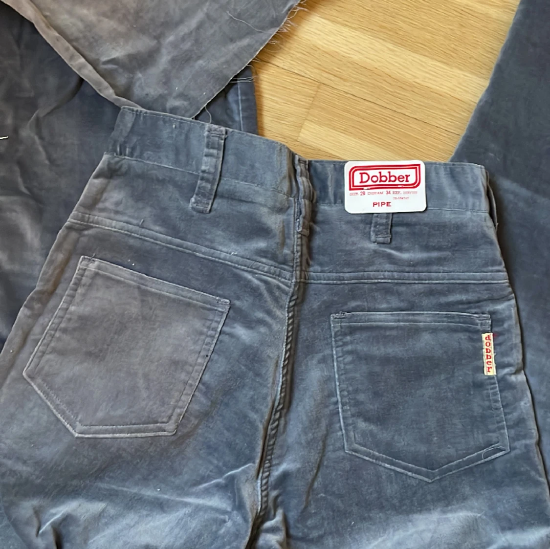 Retro ljusblå byxor Dobber - 90