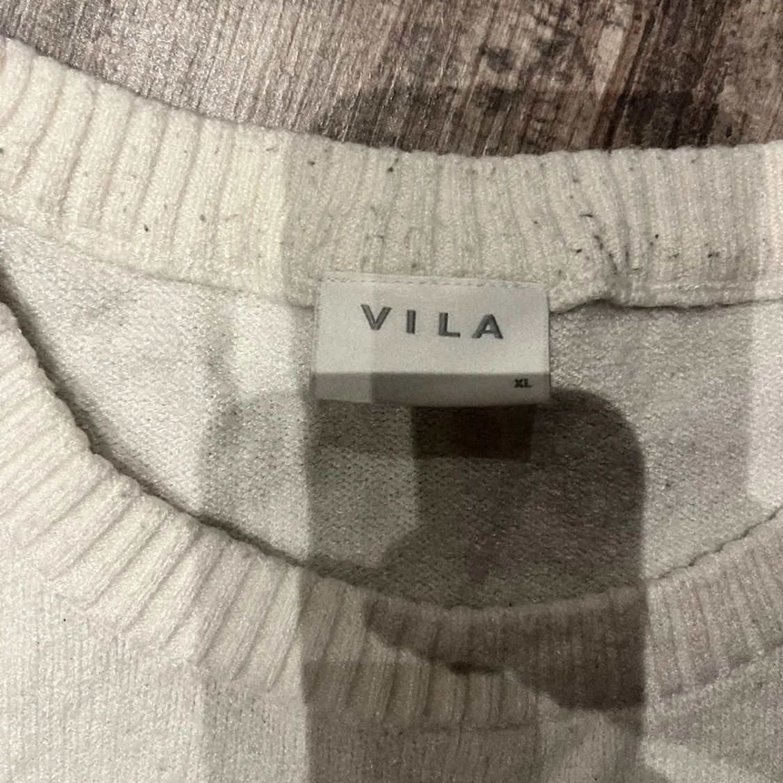 Vit långärmad  - 90