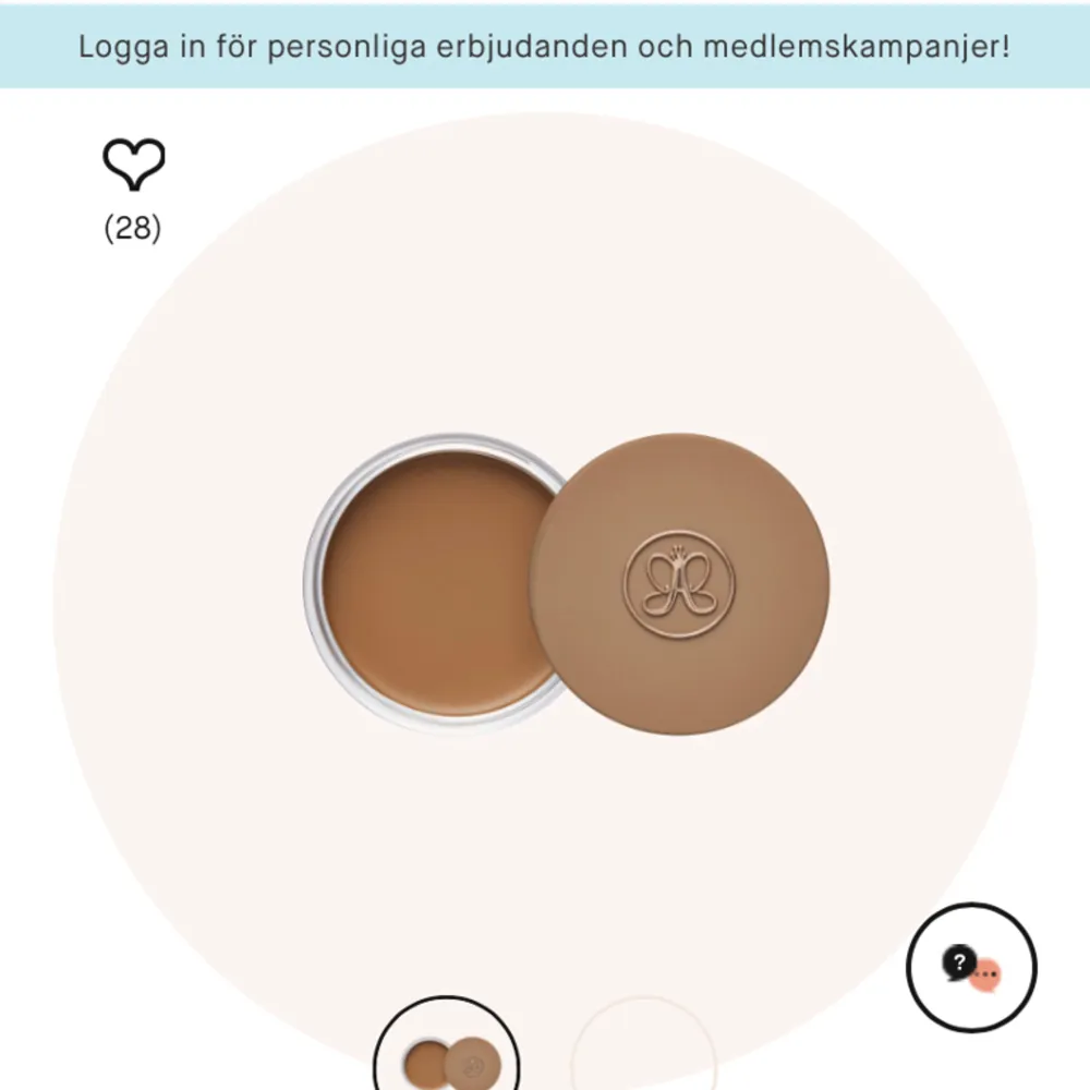 Anastasia cream Bronzer. Använd 2-4 gånger. Färg: golden tan. Ger fint glow.  Köpt för 379kr. Köpt för 1 vecka sen. Frakt 30kr. Accessoarer.