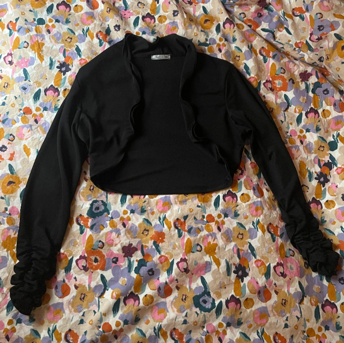 Bolero topp svart - 90