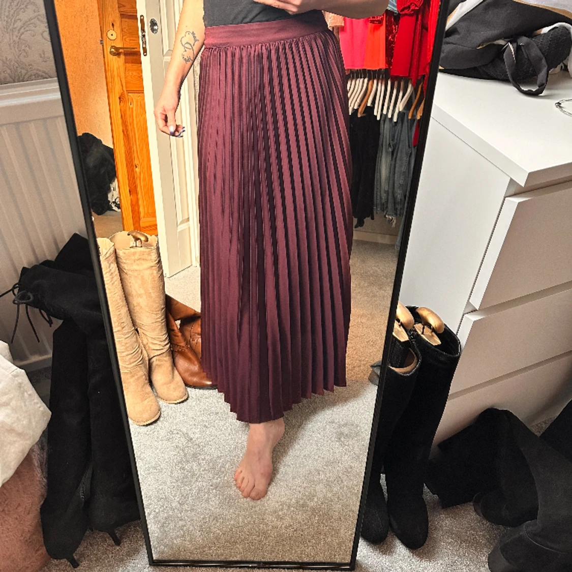 Plisserad långkjol - 90