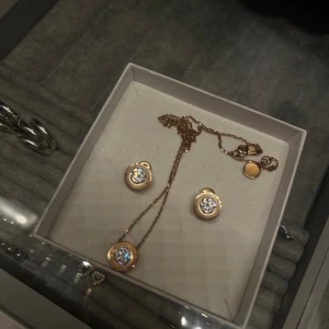 Michael Kors smycken - Säljer ett par örhängen med matchande halsband. Har Inte använt dem på jätte länge, använt minst 1 gång.💍