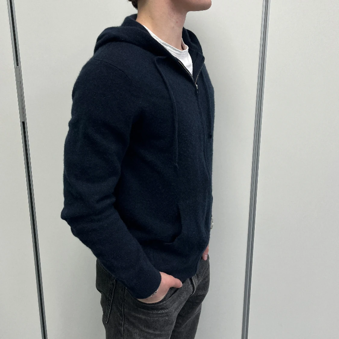 THE WHITE COMPANY - 100% KASHMIR HOODIE - 90