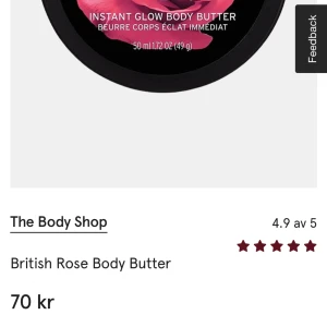 The Body Shop - British Rose  - Body butter helt oanvänd, säljer 1 för 55kr, 2 för 100kr.👍🏼 Slutsåld överallt, originalpris: 70kr.