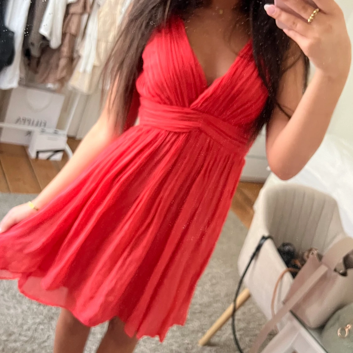 Röd klänning - 90