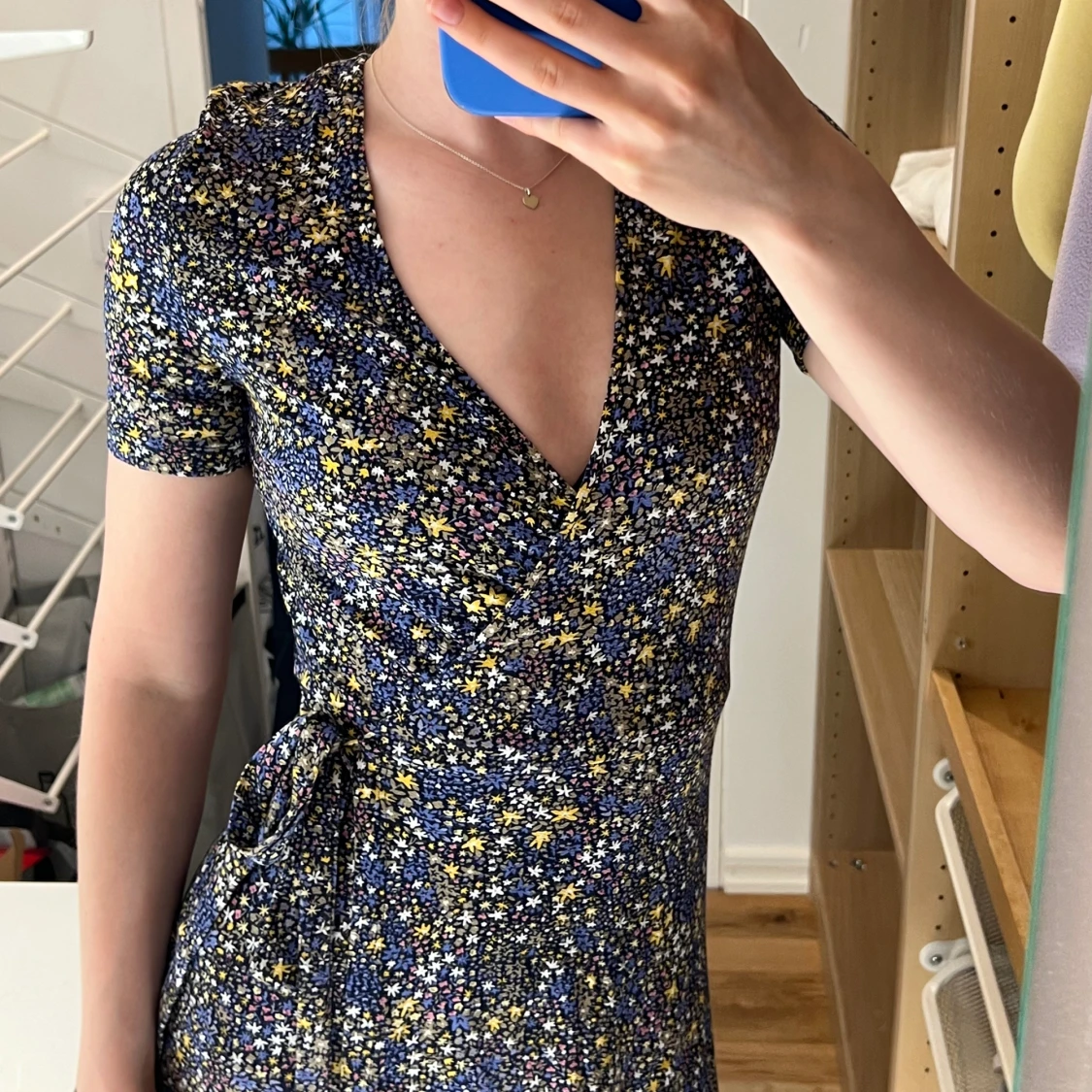 Mönstrad klänning, stl XS - 90